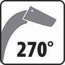 270 fokban �ll�that� kiveto